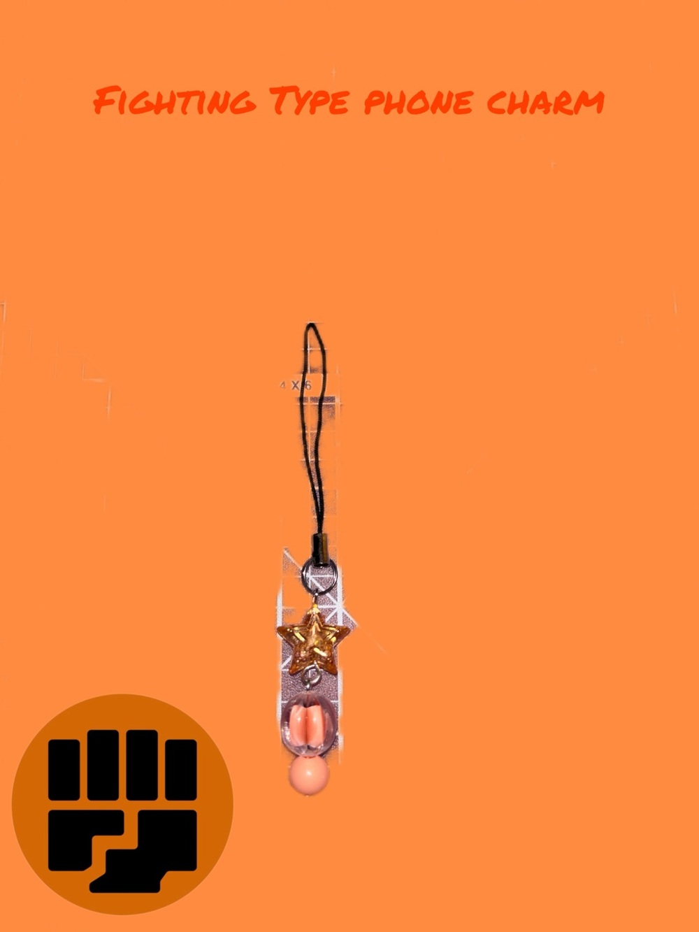 Fighting Type Phone Charm